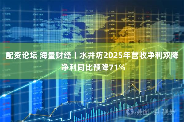 配资论坛 海量财经丨水井坊2025年营收净利双降 净利同比预降71%