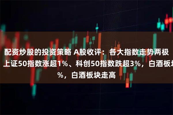配资炒股的投资策略 A股收评:各大指数走势两极分化,上证50指数涨超1%、科创50指数跌超3%,白酒板块走高