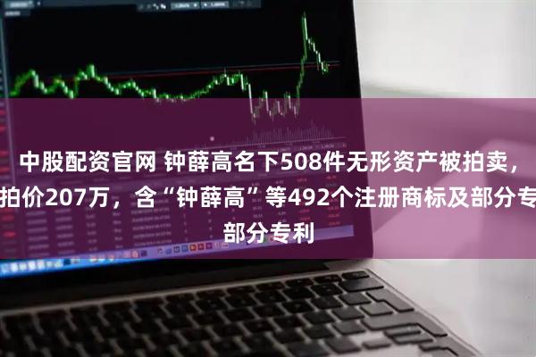 中股配资官网 钟薛高名下508件无形资产被拍卖，起拍价207万，含“钟薛高”等492个注册商标及部分专利